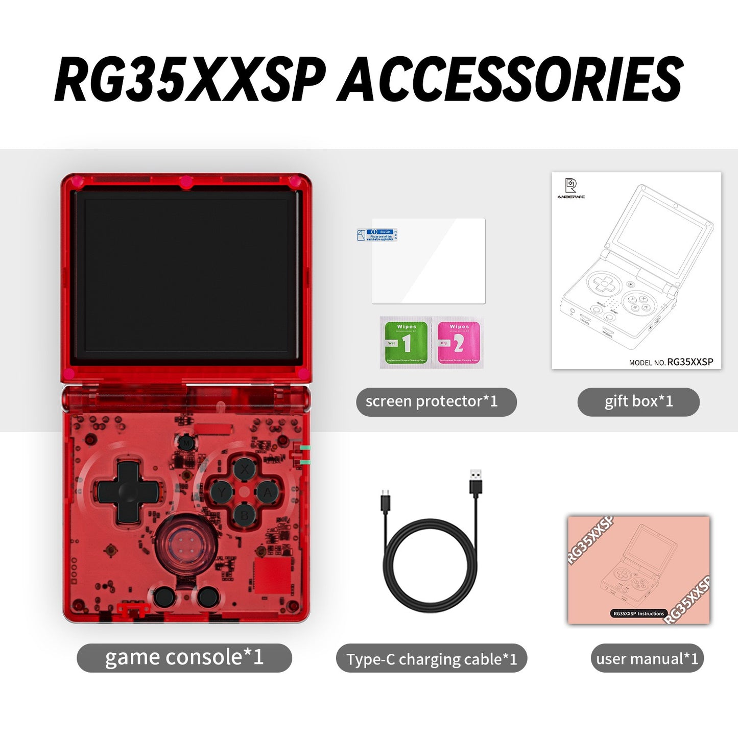 AnBERNIC RG35XXSP Clamshell Handheld Console