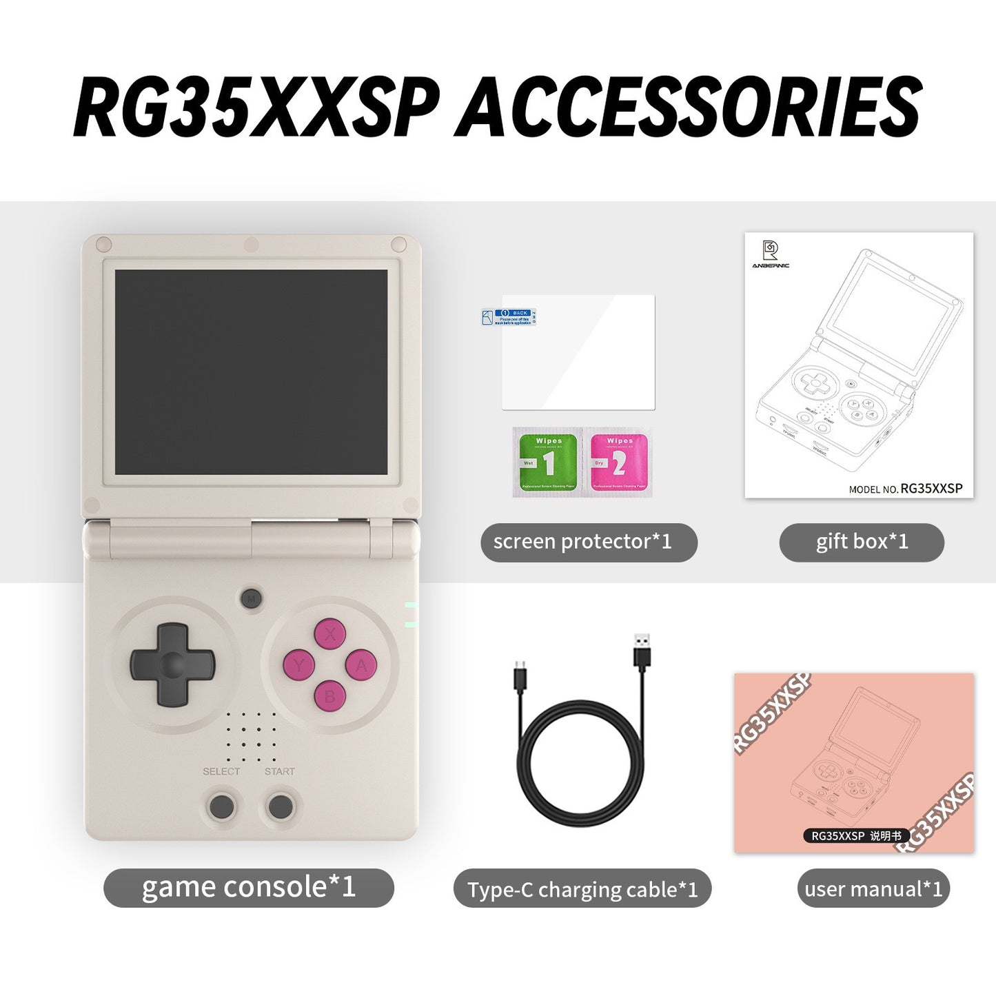 AnBERNIC RG35XXSP Clamshell Handheld Console