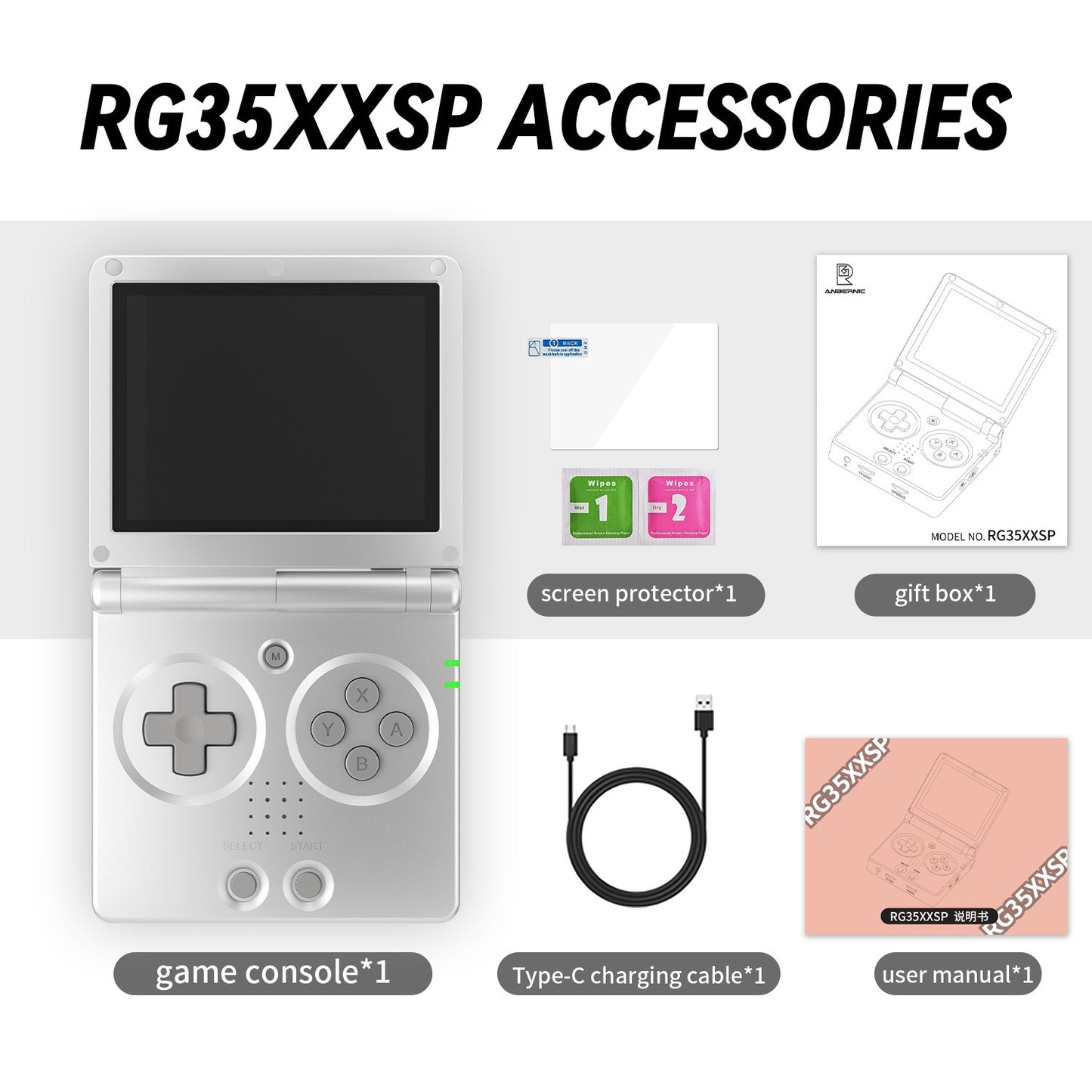 AnBERNIC RG35XXSP Clamshell Handheld Console